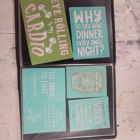 Bundle 6 ~ Reusable Silk Screen Stencils ~ 10 x 13 Binder ~Miscellaneous - Picture 6 of 16